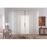 Cortina Voal Liso Delicate Quarto Sala Transparente 300x250
