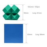 Molde Silicone Cubo Diamante 1 Peça Fazer Velas Resina 3d