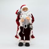 Enfeite Natalino Boneco Papai Noel Tecido Decorativo 62 Cm