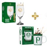 Kit 1 Taça Copo Windsor 330ml Chopp Cerveja + 1 Caneca