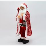 Enfeite Natalino Boneco Papai Noel Tecido Decorativo 62 Cm