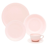 Kit Aparelho Jogo De Jantar P/8 Pessoas 40pçs Oxford Rosa