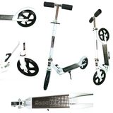 Patinete Crianças Jovens E Adultos Ajustável Branco 100kg