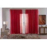 Cortina Sala Quarto Voal Liso Delicate 300x250 Transparente