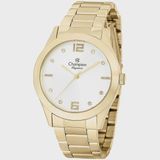 Relógio Champion Analógico Elegance Dourado Cn25145g