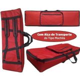 Capa Bag Para Teclado Yamaha Shs500 Master Luxo Vermelho