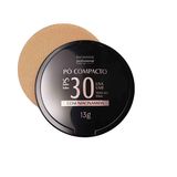 Pó Compacto Fps 30 Médio 13g Pele Média Escura Textura Fina