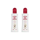 Hidratante Davene Leite Aveia 180ml Óleo De Coco Kit 2un