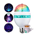 Lampada Led Mini Party Light Giratoria Rgb Globo Luz Balada