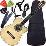 Kit Violão Elétrico Nylon Presença Brasil Rx515at Rozini