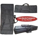 Capa Master Luxo Para Teclado Roland Xps10 Acolchoada Preta