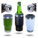 Copo Porta Cerveja Garrafa Latinha Térmico Inox 420ml Verde