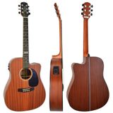 Violão Folk Eletroacústico Cutaway Gf1d Ceq Ws Walnut Satin