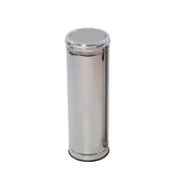 Lixeira Aço Inox Com Tampa Meia Esfera 30 Litros