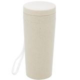 Copo Termico Bambu Ecologico Parede Dupla + Tampa Alca 310ml