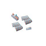 50 Pçs Conector Borne Emenda 2 Fios Duplo - Modelo Pct 2-2