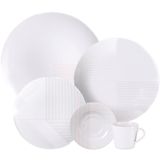 Aparelho De Jantar Tramontina Porcelana Grid 20 Pç