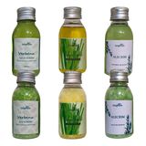 Kit 3 Espumas + 3 Sais De Banho Relaxa Hidrata Spa Aromas