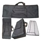 Capa Bag Master Luxo Teclado Yamaha Psr-ew300 Bk + Cobertura