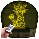 Luminária Led 3d Yu-gi-oh! Yugi Muto Abajur - 16 Cores