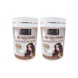 Creme Para Pentear Ouribel 1kg Mandioca - Kit Com 2un