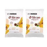 Kit 2 Un Chocolate Gotas Fracionada Branca Sicao 1,01kg