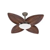 Ventilador Teto Bronze Winds Turbo 4 Pás Imbuia Ventax 110v