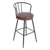Banco Alto Bar Café Aço Captone 99x46x46cm - Deluxe
