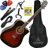Kit Médio Violão Eletroacústico Folk Aço Giannini Gf1d Brb