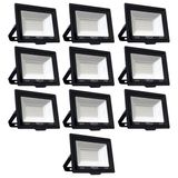 Kit 10 Refletores De Led  50w Fortled