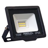 Refletor Slim 10w Luz Branca 6500k Fortled