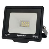 Refletor Led 10w Luz Amarela 3000k Fortled