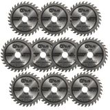 10 Disco Serra Circular Madeira 4.3/8 24dt Para Bosch Makita