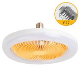 Ventilador De Teto Com Led E27 Controle A Luz E O Ar