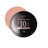 Pó Compacto Fps 30 Médio 13g Pele Média Clara Textura Fina