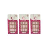 Unhas Postiças Fhaces Colors Lady Rose Ref U3056 - Kit C/3un