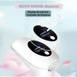 Depilador Laser Luz Pulsada 900.000 Disparos Branco