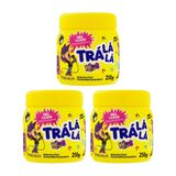 Gel Fixador Tra La La Kids Amarelo 250g - Kit Com 3un