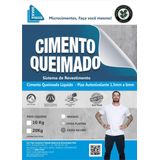 Cimento Queimado Liquido Piso Cinza Claro 5kg