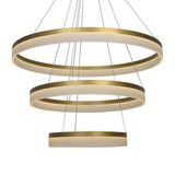 Lustre Pendente Nitrolux Acr-201d Dourado Led Bivolt