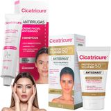 Kit Cicatricure Protetor Solar Creme Facial Antissinaisfps50