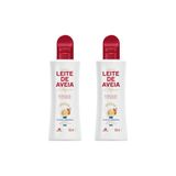 Hidratante Davene Leite Aveia 180ml Óleo Amêndoas Kit 2un