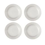 Conjunto 4 Pratos Raso Cerâmica 24,3cm Perla Branco