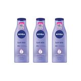 Hidratante Corporal Nivea 200ml Soft Milk Pele Seca - Kit3un