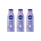 Hidratante Corporal Nivea 200ml Soft Milk Pele Seca - Kit3un