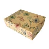 10 Caixas Kraft Para Presente Com Tampa S/ Visor 23x33,5x6cm