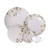 Aparelho De Jantar Tramontina Magnólia Em Porcelana Decorada 20 Peças - 96589/034