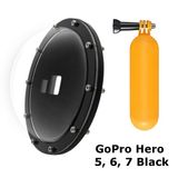 Dome Para Caixa Estanque Original Gopro 5, 6 E 7 Black - Meudome