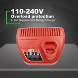 110-240v Li-ion Carregador De Bateria De Substituição Para Milwaukee M1