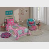 Edredom Dupla Face Microfibra Solteiro Barbie 140x210m